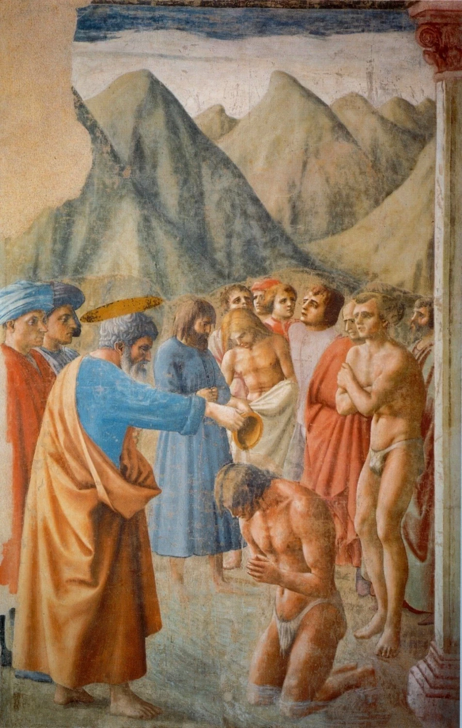 Cappella Brancacci - Il battesimo dei neofiti, Santa Maria del Carmine, Firenze